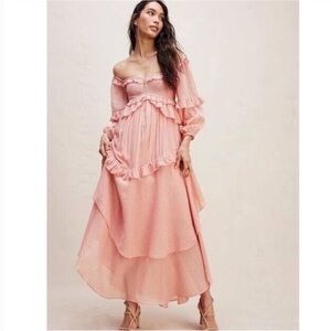 Free People x Spell & gypsy Clementine Mermaid Maxi Dress S